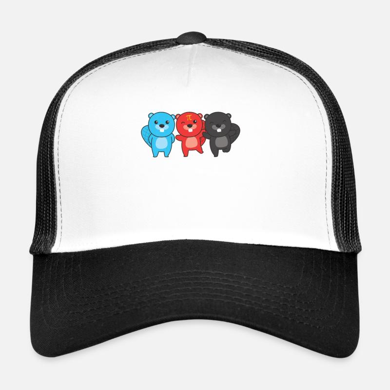 Polyamory Flag Gay Pride LGBTQ Biber - Trucker Cap - Weiß/Schwarz