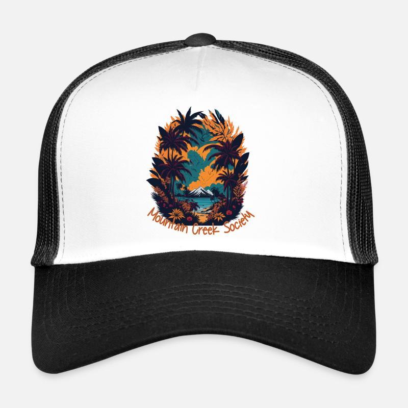 Mountain Creek Tropenlandschaft Trucker Cap