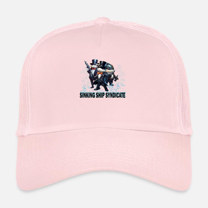 Funny Orca Sinking Ship Syndicate - Orcas Making Trucker Cap