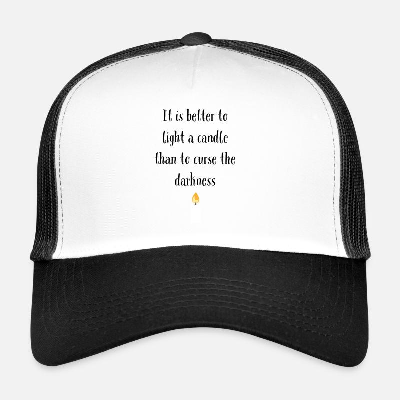 „Light the Light: Besiege die Dunkelheit mit inspirierender Kleidung!“ Trucker Cap