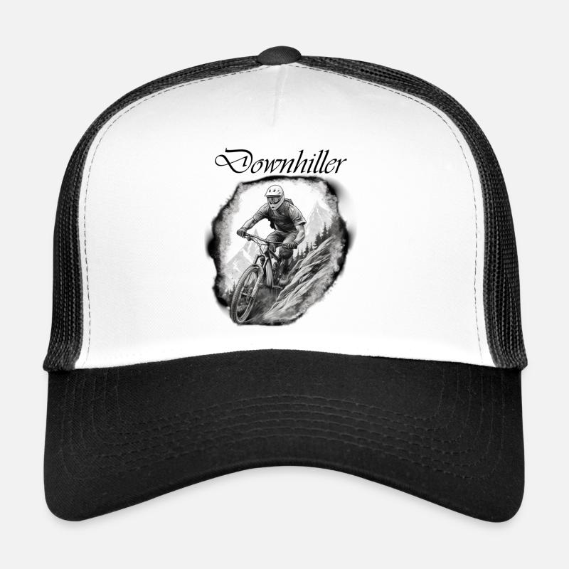 Downhiller - Trucker Cap - Weiß/Schwarz