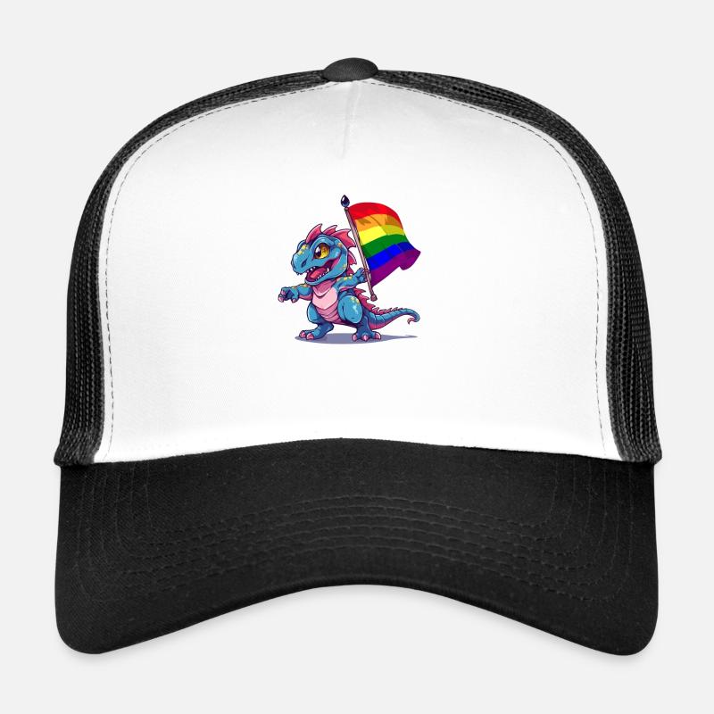 Stolz Dinosaurier LGBT Schwul Lesbisch Transgender Cool Trucker Cap