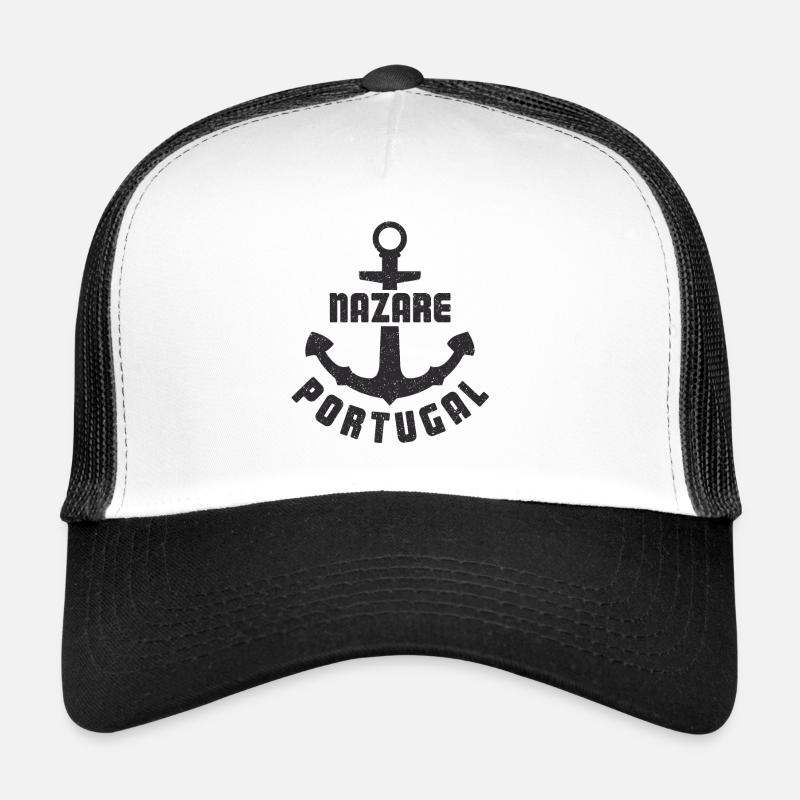 Port d’ancrage du point de pêche de Nazare Casquette trucker 