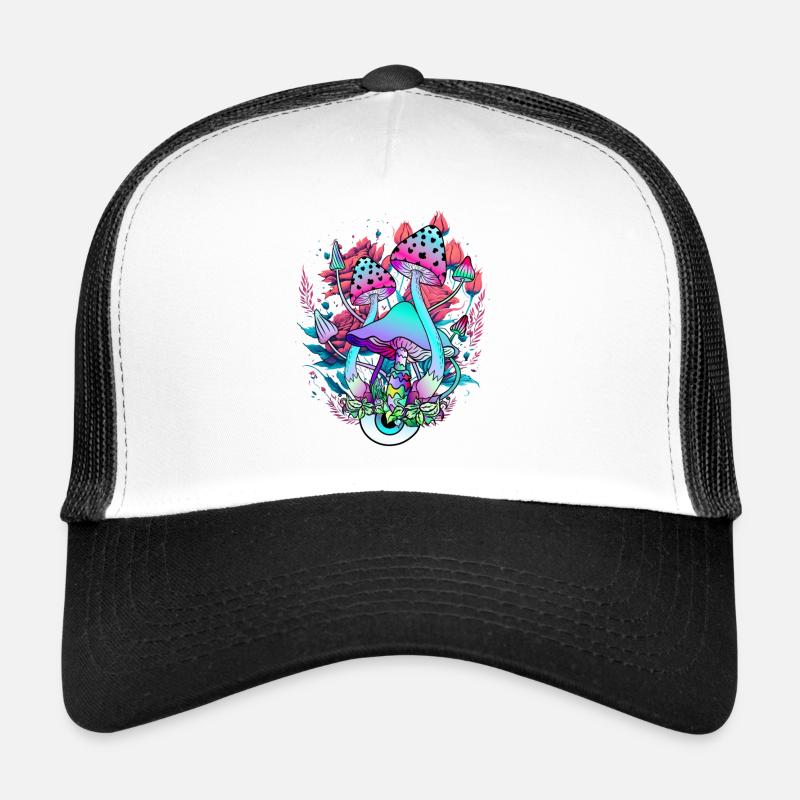Art Floral Psychédélique Champignon Casquette trucker 