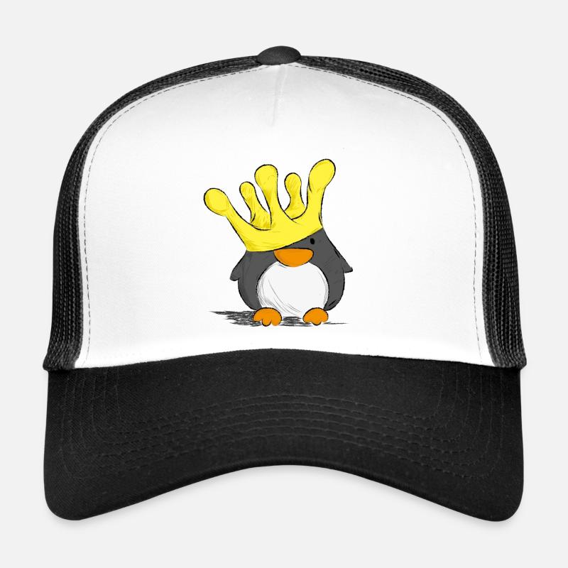 Pinguin - Trucker Cap - Weiß/Schwarz