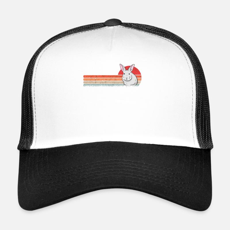 Lapin Rétro Lapin Lapin Vintage Casquette trucker 