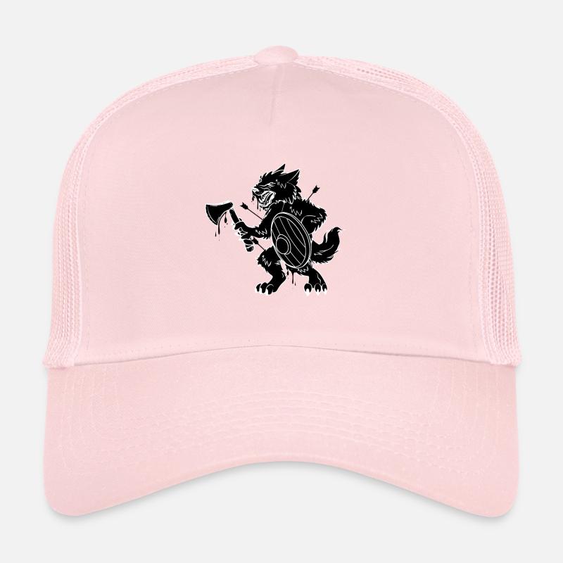 Wikinger Geschenkidee Mann Wolf Krieger Wikinger Trucker Cap