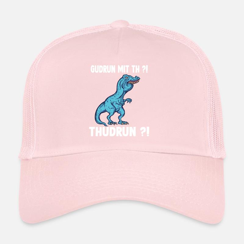 TRex Meme Dinosaurier mit Überbiss Gudrun mit th Trucker Cap