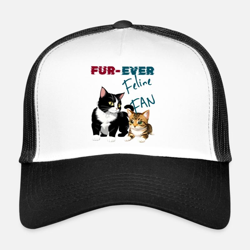 Chats fans félins éternels Casquette trucker 