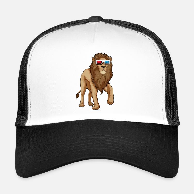 Lion Glasses - Trucker Cap - white/black