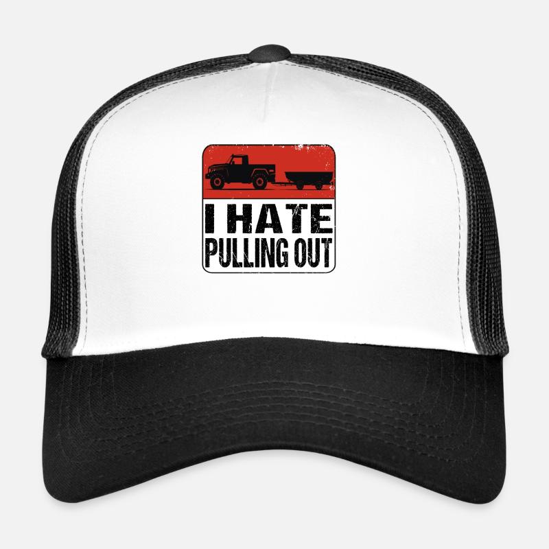 Vintage I hate pulling out - Boot fahren Kapitän Trucker Cap