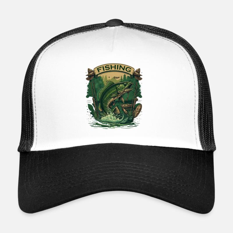Big fish on the hook Trucker Cap