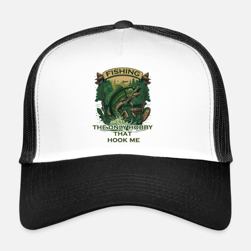 Grosser Fisch am Haken Trucker Cap