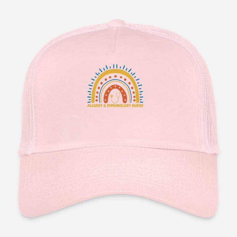 Allergie & Immunologie Krankenschwester Regenbogen Trucker Cap