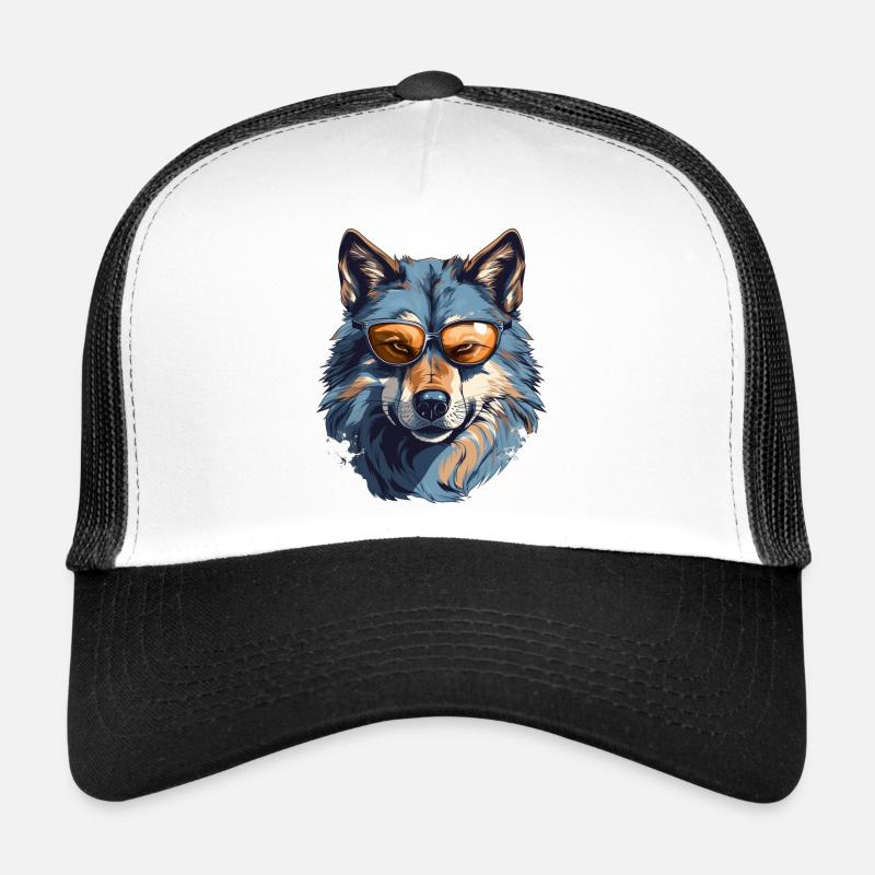 Gray wolf in street style | Wolf lovers Trucker Cap