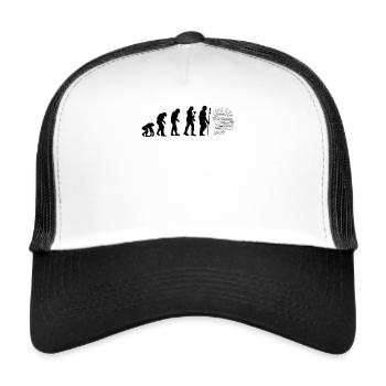 Artificial Intelligence Evolution Artificial Intel - Trucker Cap - white/black - Front