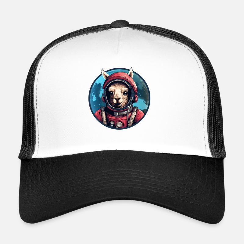 L’astronaute Lama Casquette trucker 