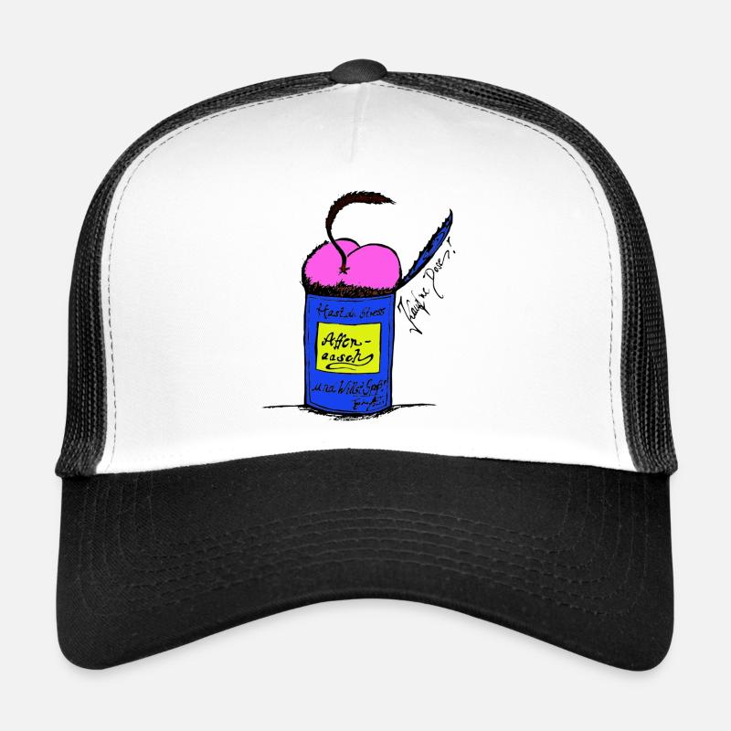 DOSE Affenaasch Comic Style - Trucker Cap - Weiß/Schwarz