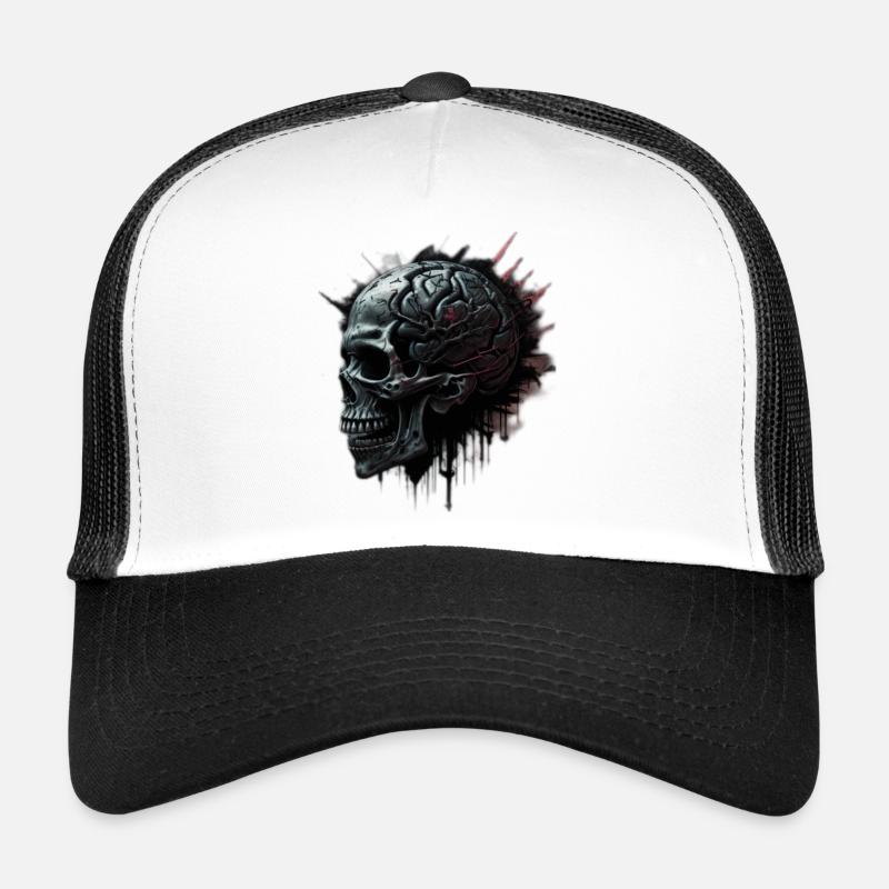 Crâne Casquette trucker 