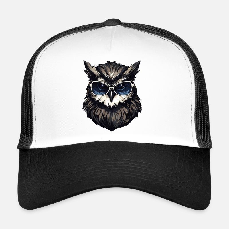 Eule mit Sonnenbrille Trucker Cap