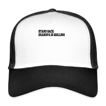 Barbecue Grilling Grandpa - Stand Back Grandpa Is - Casquette trucker  - blanc/noir - Devant