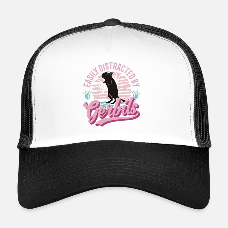 Easily distracted by Gerbils Rennratte Rennmaus Trucker Cap