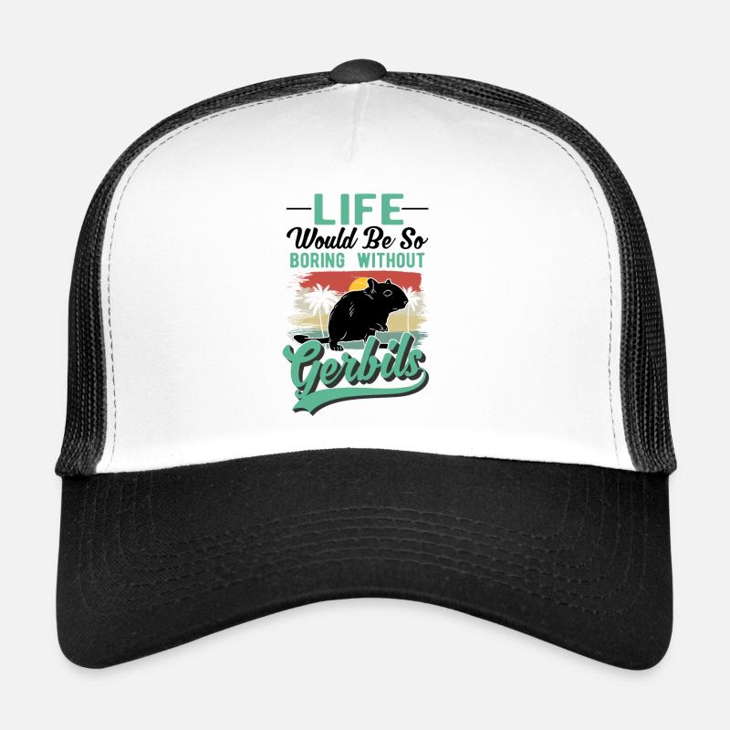 Gerbil Geschenk Mongolische Rennratte Rennmaus Trucker Cap