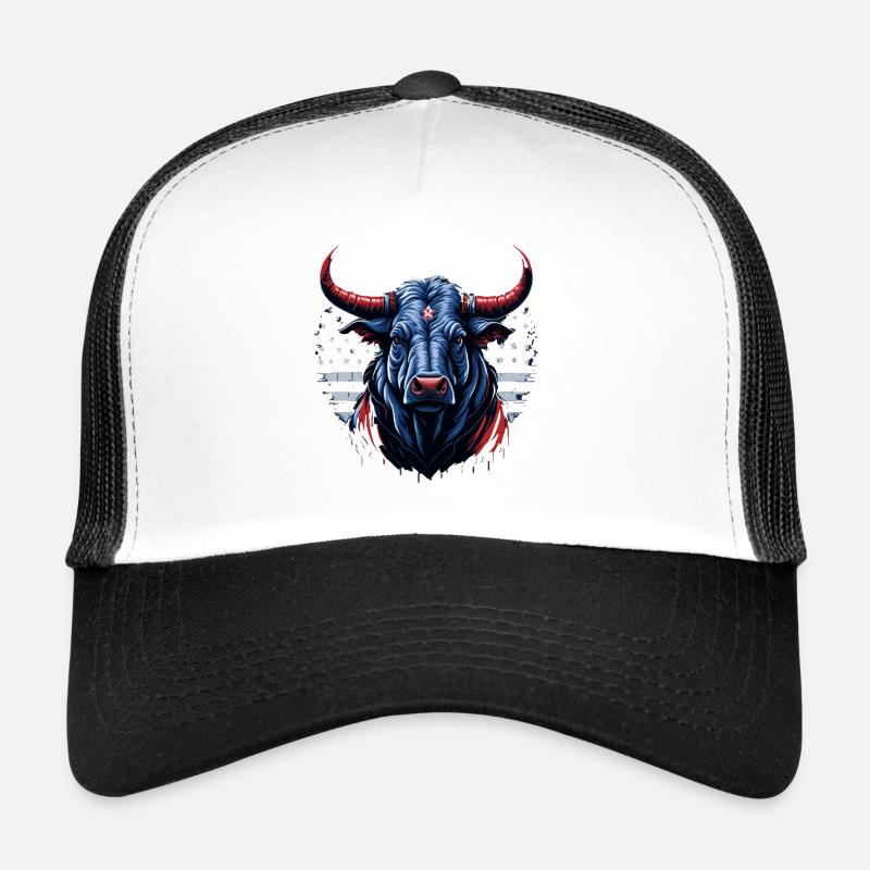 Tête de taureau de vache Casquette trucker 