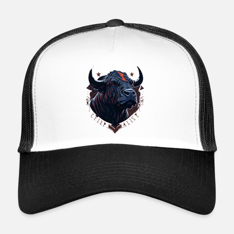 Tête de taureau de vache Casquette trucker 