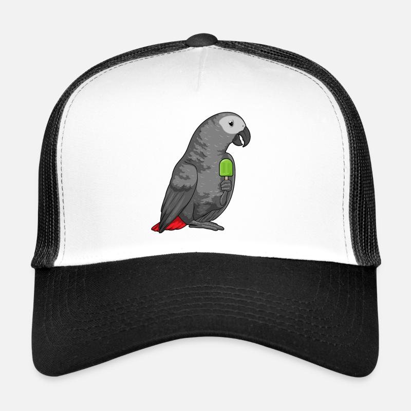 Papagei Eis am Stiel - Trucker Cap - Weiß/Schwarz