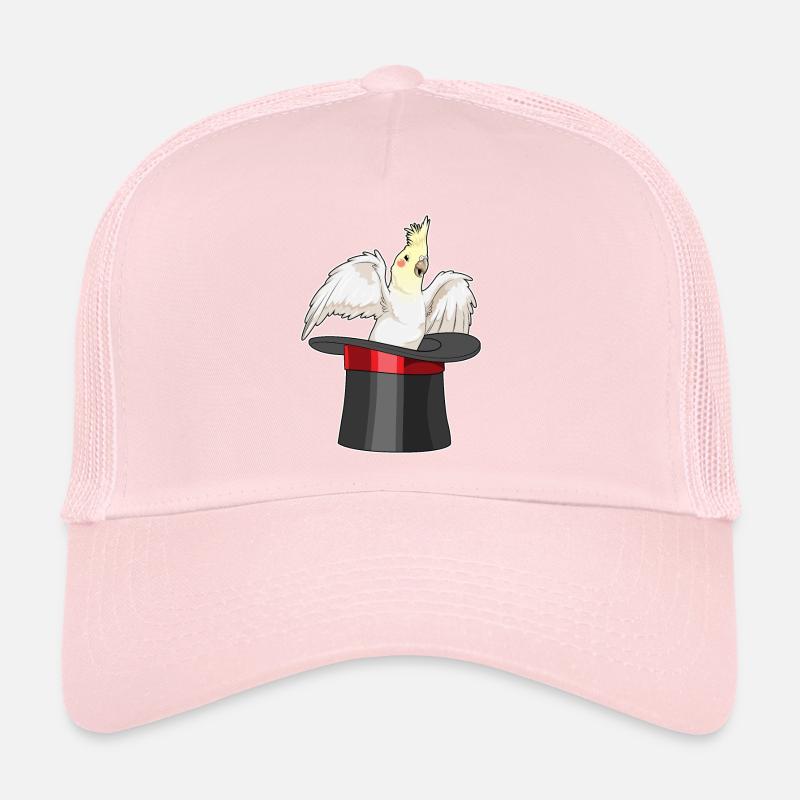 Parrot Wizard Cylinder Trucker Cap