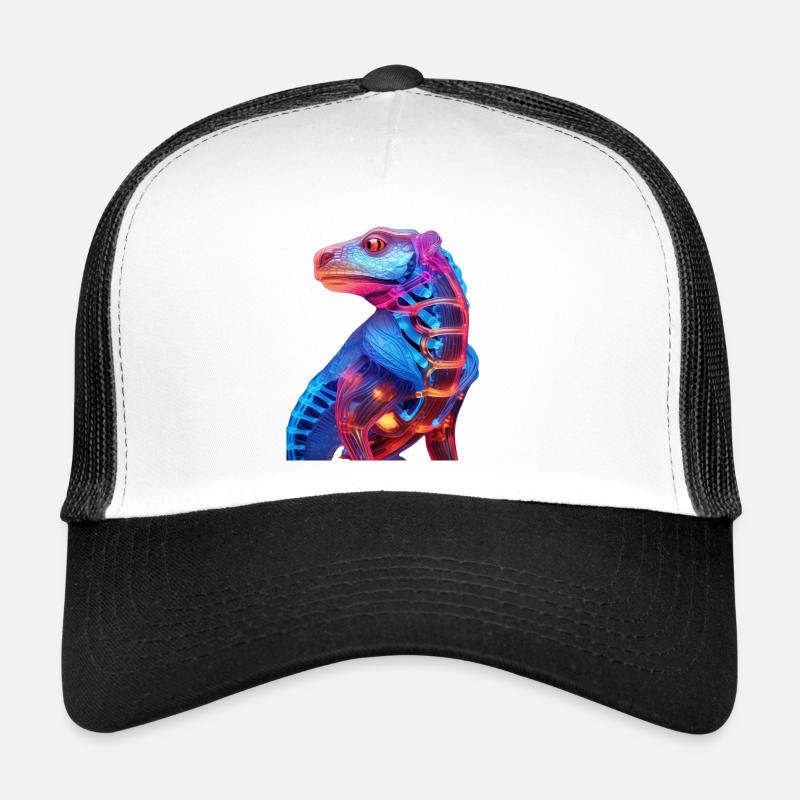 Neon Illuminated Dragon Trucker Cap