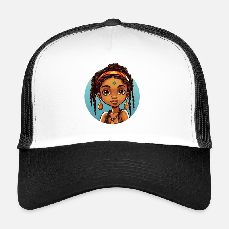 Afro Schwarz Kind Junge Mädchen Ethno Geschenkidee Trucker Cap