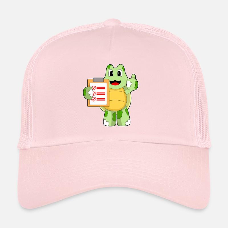 Turtle Secretary Sticky Notes Trucker Cap