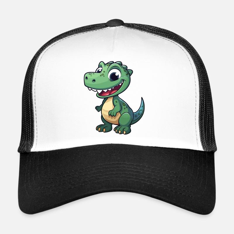Dino - Trucker Cap - Weiß/Schwarz