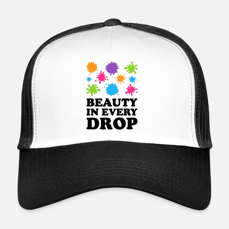 Maler Leinwand Flüssigkeit Malerei Kunst Farbe Trucker Cap
