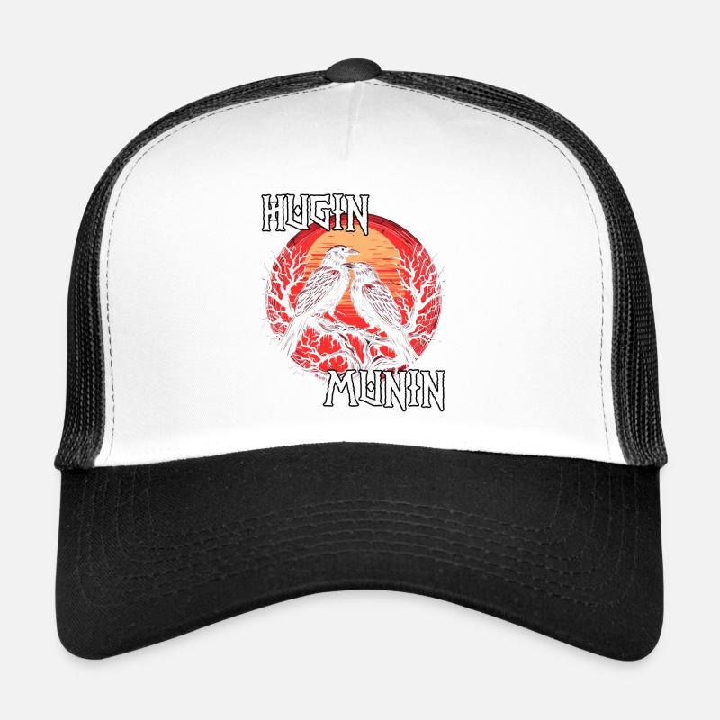 Valhalla | Wikinger Krieger T-Shirt | Odins Raben Trucker Cap