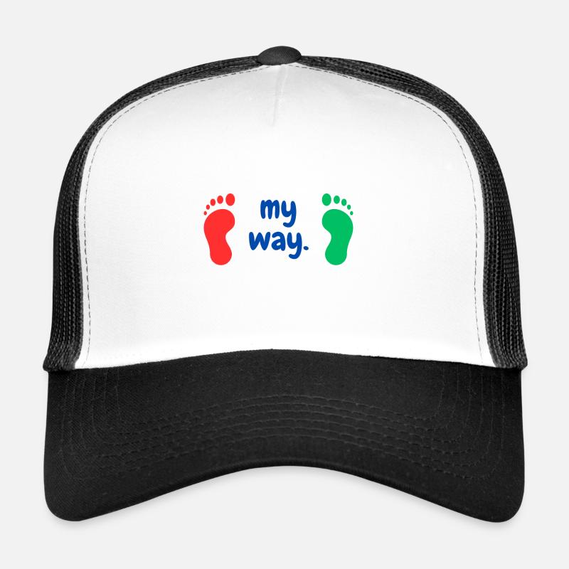 My Way 2 - Trucker Cap - Weiß/Schwarz