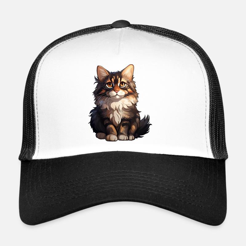Maine Coon Cat Casquette trucker 