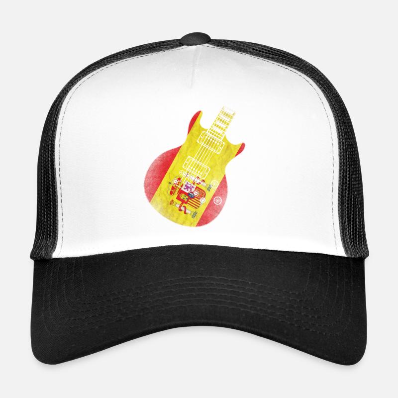 Drapeau de l’Espagne Guitare Casquette trucker 