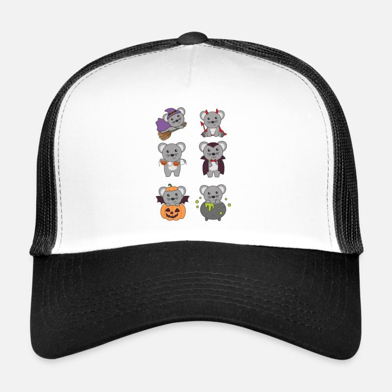 Mouse Halloween Devil Pumpkin Vampire Costume Trucker Cap