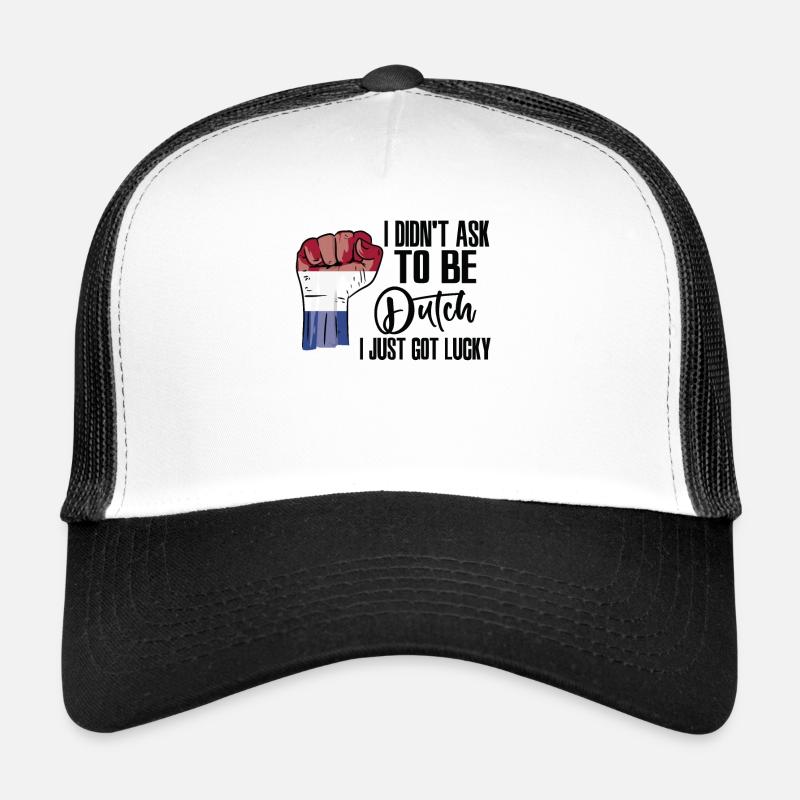 Dutch Pride Netherlands Flag Grown Dutch Roots - Trucker Cap - white/black