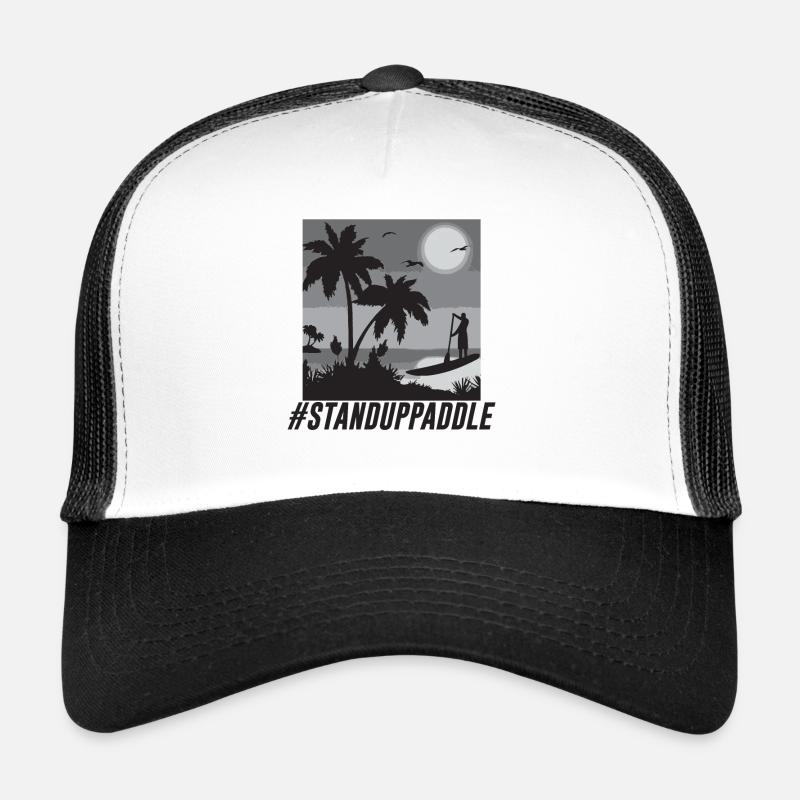 SOUPER - Casquette trucker  - blanc/noir