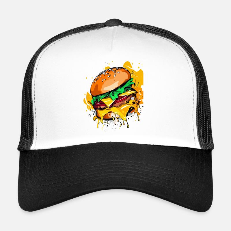 Burger au fromage supplémentaire Cheeseburge Casquette trucker 