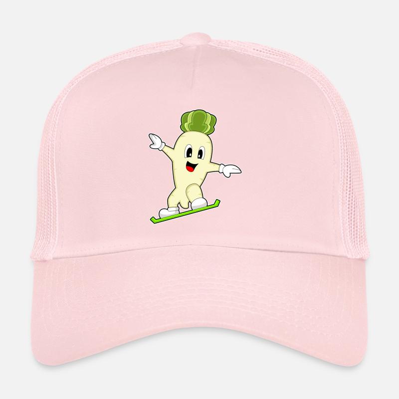 Radieschen Snowboard Wintersport Trucker Cap
