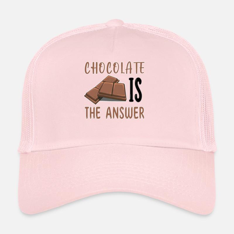 Chocolate is the answer Schokolade Schoko Trucker Cap