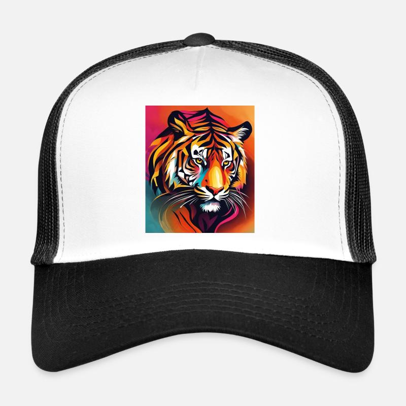 Tiger - Trucker Cap - Weiß/Schwarz