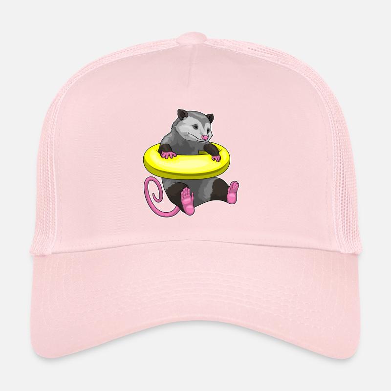 Beutelratte Schwimmen Rettungsring Trucker Cap