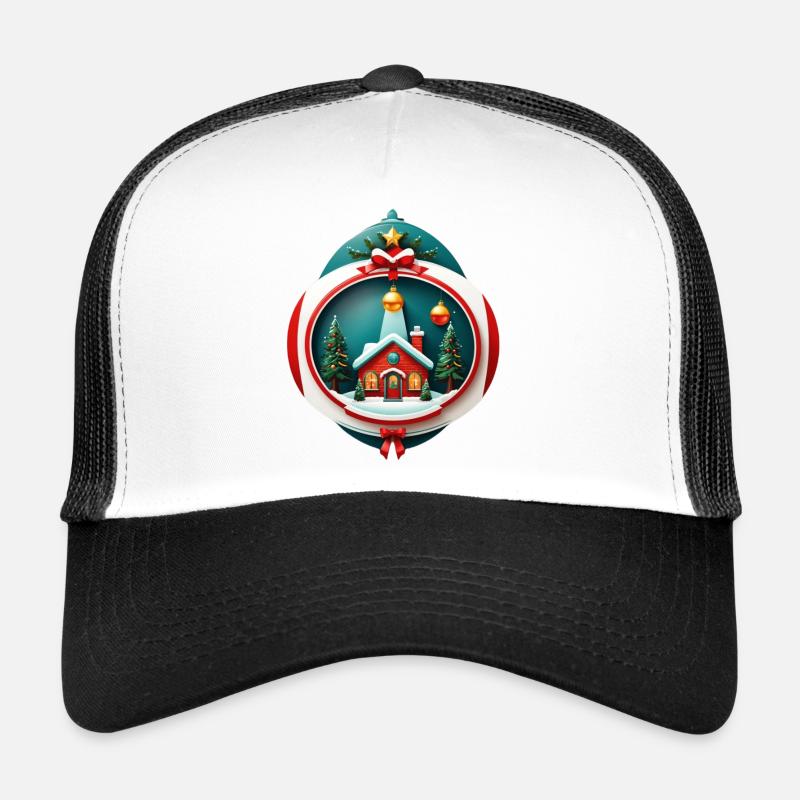 Cabane de Noël Casquette trucker 