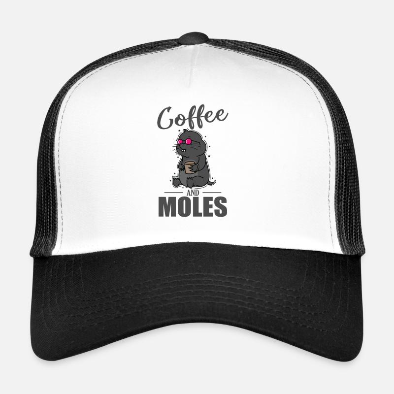 Tertre de café et de taupes Casquette trucker 